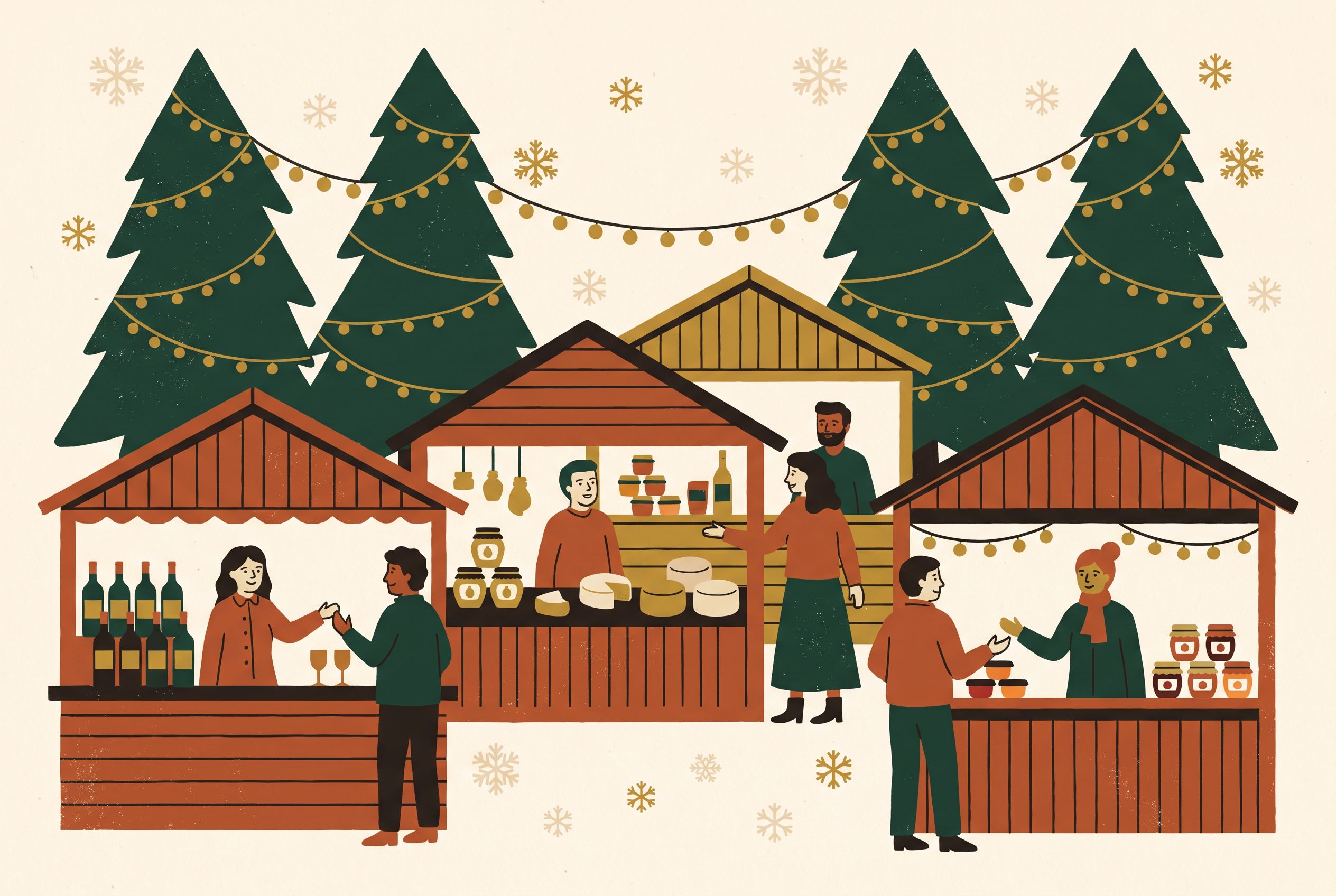 Le marché des petits producteurs d'Alsace au square Louise Weiss