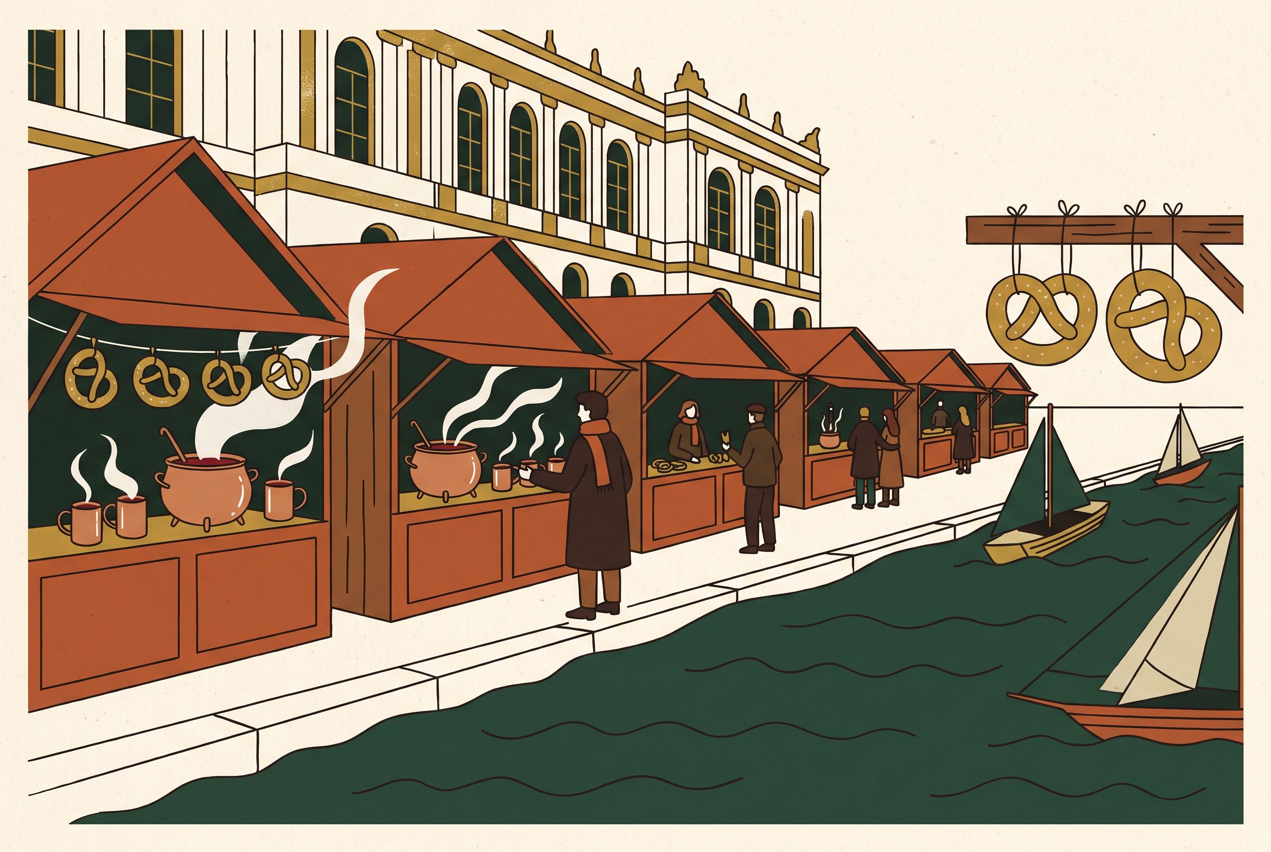 Le marché gourmand du quai des délices, terrasse du palais Rohan